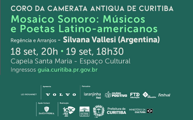 CORO DA CAMERATA ANTIQUA DE CURITIBA Mosaico Sonoro: Músicos E Poetas Latino-Americanos
